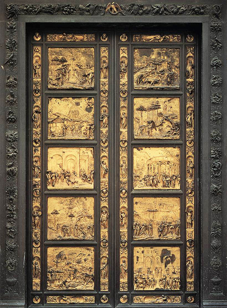 eastern door of the baptistery